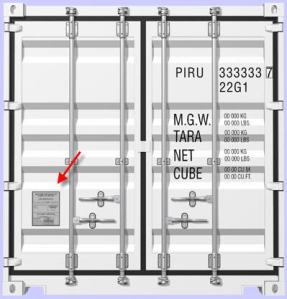 porte identification container
